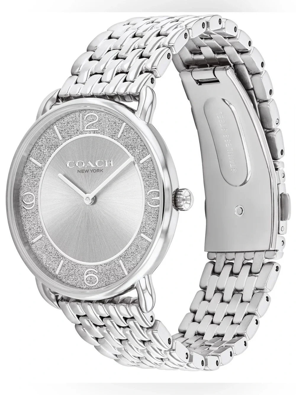 Coach Women's Silver Elliot Stainless Steel Watch 36mm